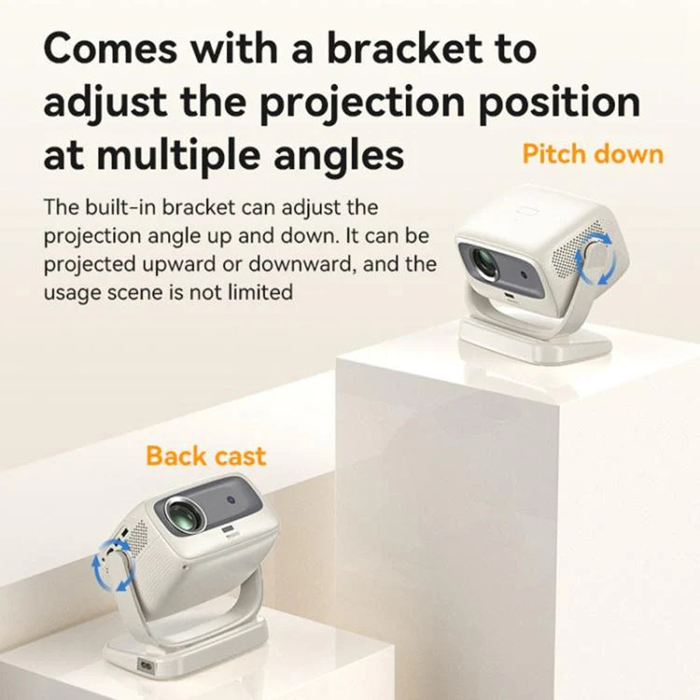 Yesido TV13 Projector, 720P, 190ANSI, Android 9.0, White